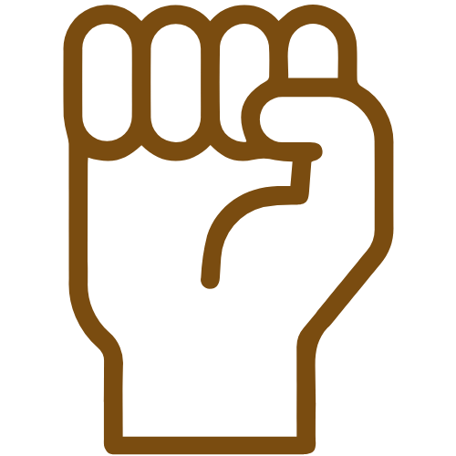 Raised-fist icon